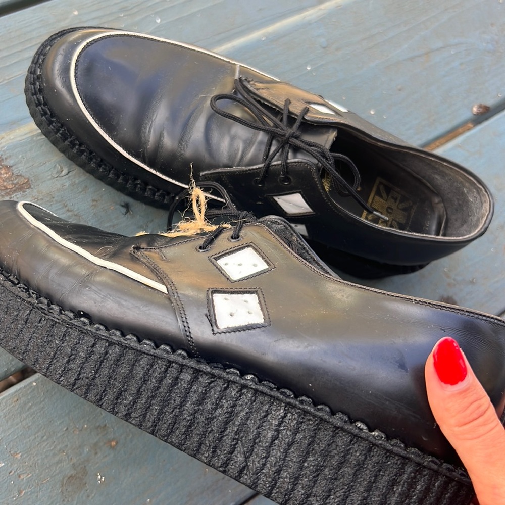 Vintage TUK dice leather shoes